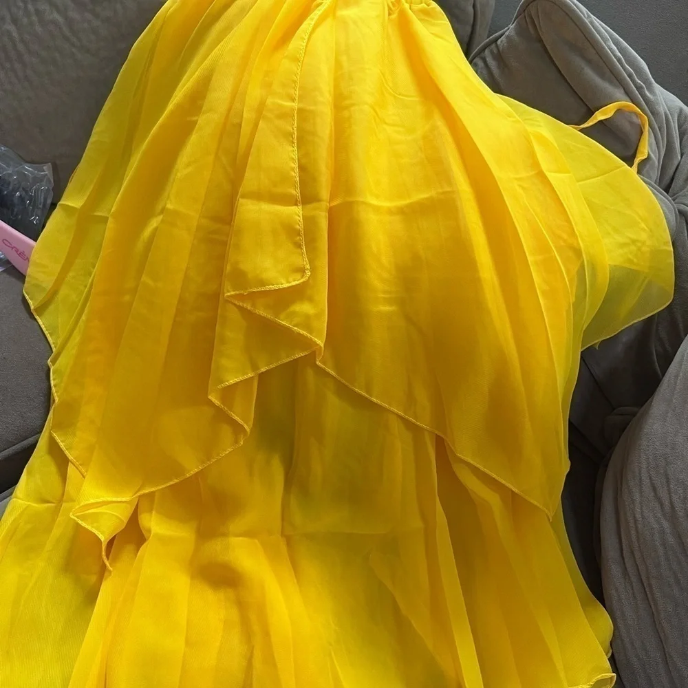 Kids Yellow Belly Dancer Costume